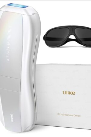 Ulike Laser Hair Removal Device for Women and Men, Air 10 IPL Hair Removal with Sapphire Ice-Cooling, Nearly Painless, Long-lasting Results, SkinSensor, 4 Modes for Body & Face At-Home Use