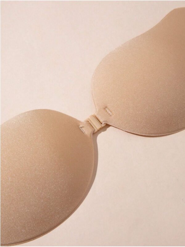 1pc Classic Mango Shaped Self-adhesive Push-up Bra Cups, Skin Color